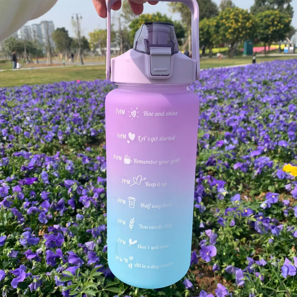 2L Motivational Water Bottle